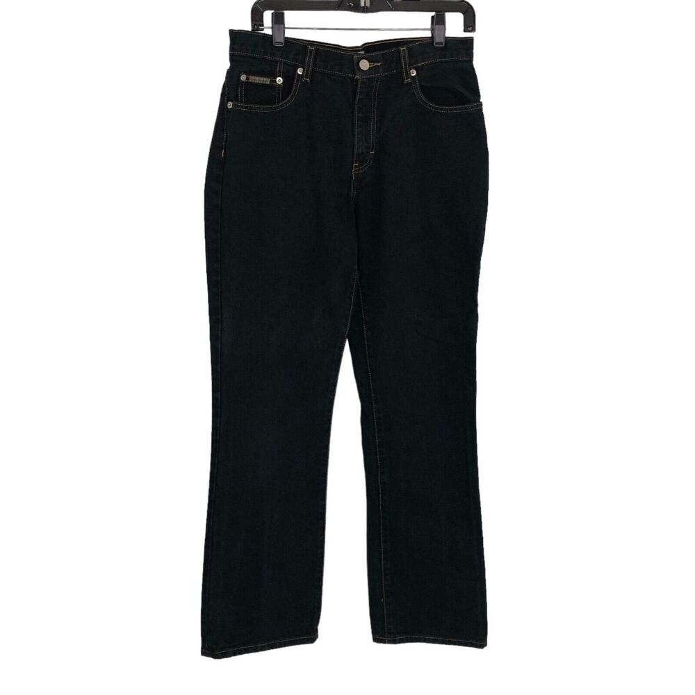Calvin Klein Bootcut Jeans Size 8 Black 31" Inseam Cotton Women's